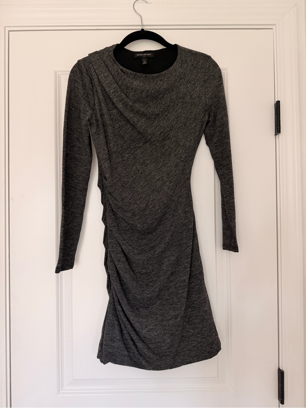 Banana Republic Ruched Mini Dress in Gray Size XS